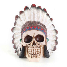 Resin Skull Halloween Gift Animal Skull C Ornament Home Bar Craft Resin Decor