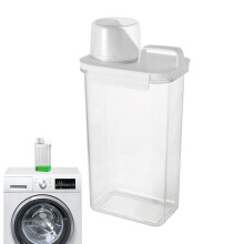 Laundry Detergent Dispenser - Durable Plastic Holder with Easy Soap Dispensing for 64 oz Bottles and Organized Laundry Supplies