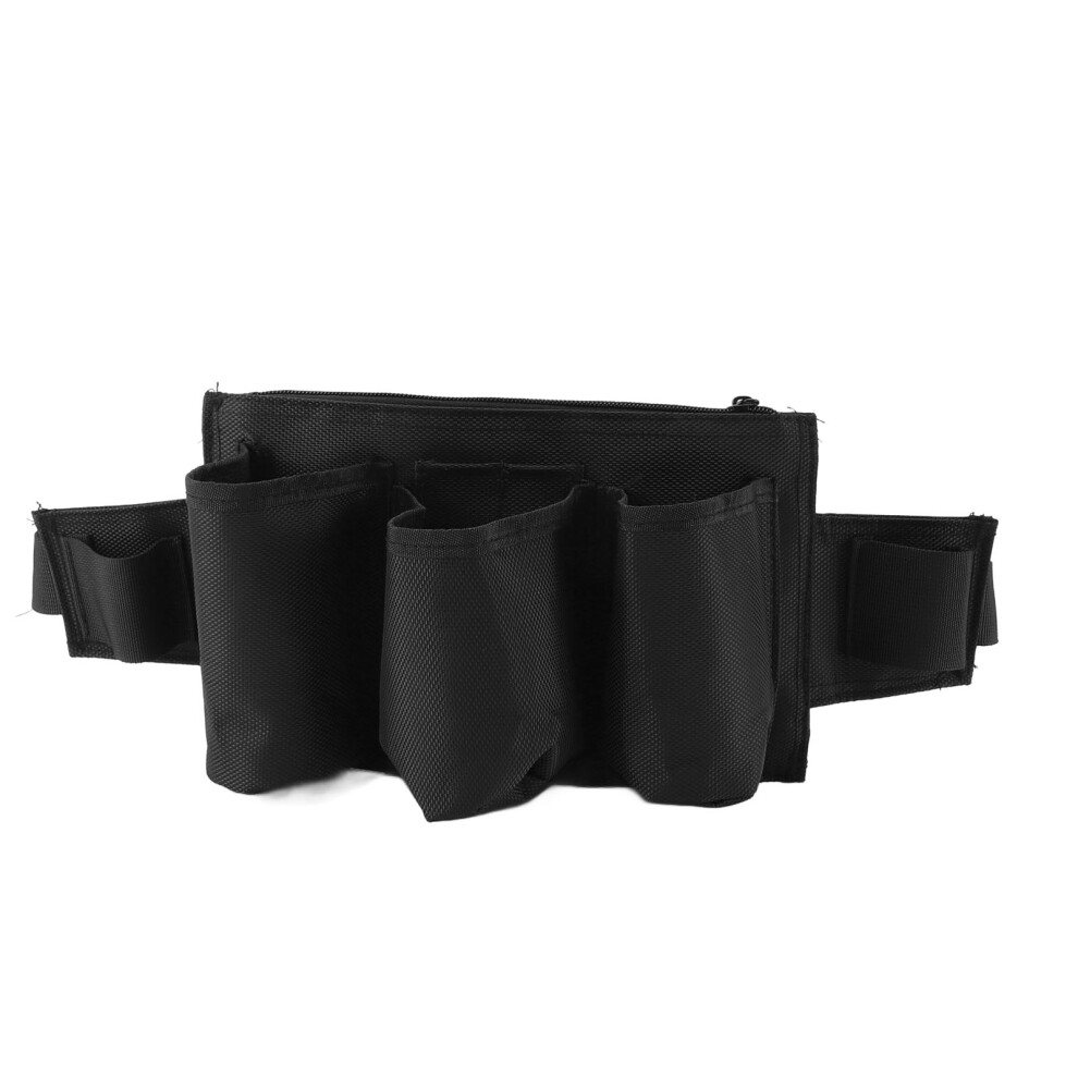 Black Waterproof Oxford Tool Belt Pouch 3 Pocket Electrician Organizer Bag