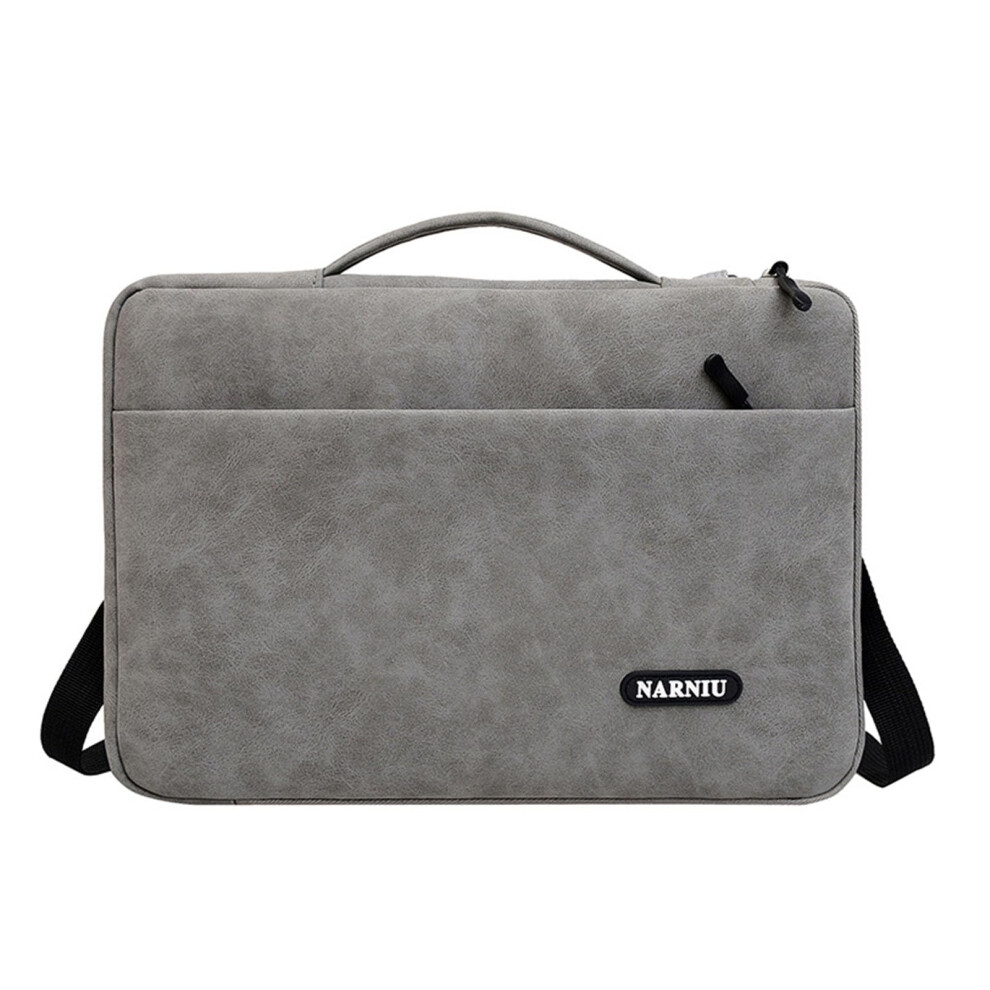 Pu Laptop Shoulder Bag 12 14 16 Inch Tablet Sleeve Lightweight Computer Case For 14 Inch Notebook Dark/Gray 9084446825466