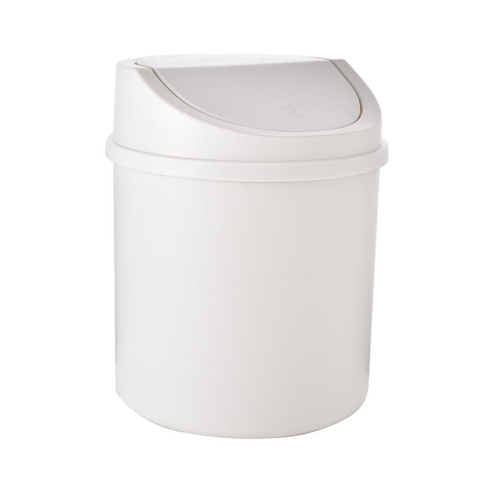 Mini Desktop Bin Small Trash Can with Cover, Compact Office Wastebasket for Desk, Universal Garbage Can for Workspaces-image-OPC-PKDSJ8S-NEW
