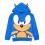 Sonic The Hedgehog Felpa Sonic The Hedgehog per Bambini con Orecchie 3D Blu 6-7 Anni 3