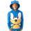 Sonic The Hedgehog Felpa Sonic The Hedgehog per Bambini con Orecchie 3D Blu 6-7 Anni 6