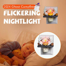 Ghost Campfire Flickering Nightlight Halloween Atmosphere Decoration Gift