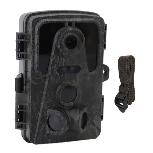 1080P 16MP Trail Camera with Night Vision, 0.8s Trigger, IP66 Waterproof 1