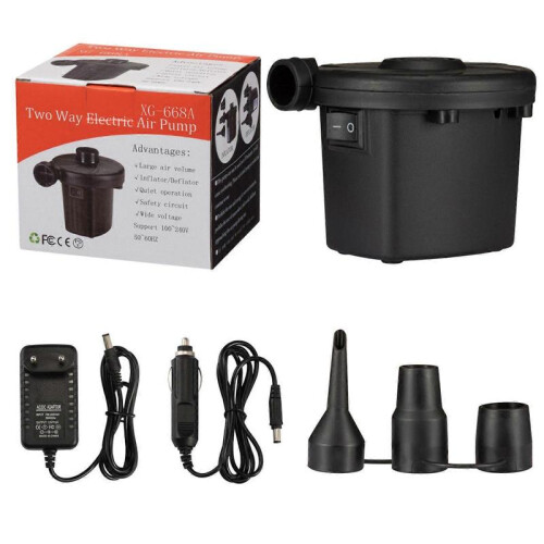 Electric Air Pump Potable Inflatable Pump Compressor for Mattress Swimming Pool