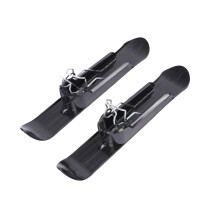 2Pcs Portable Snow Sledge Board for Skiing and Beach, Compatible with Scooter and Bike, Durable Toboggan Accessories