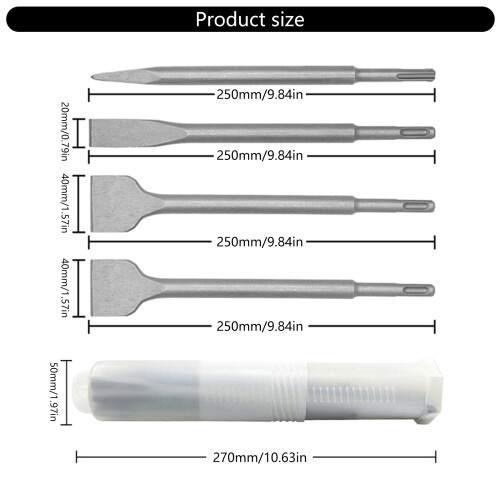 Comprehensive 4Piece Efficient Chisel Set Suitable for Workshops 2