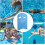 Swimming Float For Pool Exercise Equipment Swim Kick Board Training Aid Float Board Blue For Beginners 3