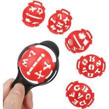 7Pcs Ball Liner Line Marker Template Letter