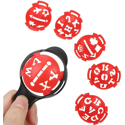 7Pcs Ball Liner Line Marker Template Letter