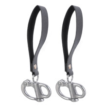 2Pcs SCBA Mask Quick Release Shackle with Leather Handle for