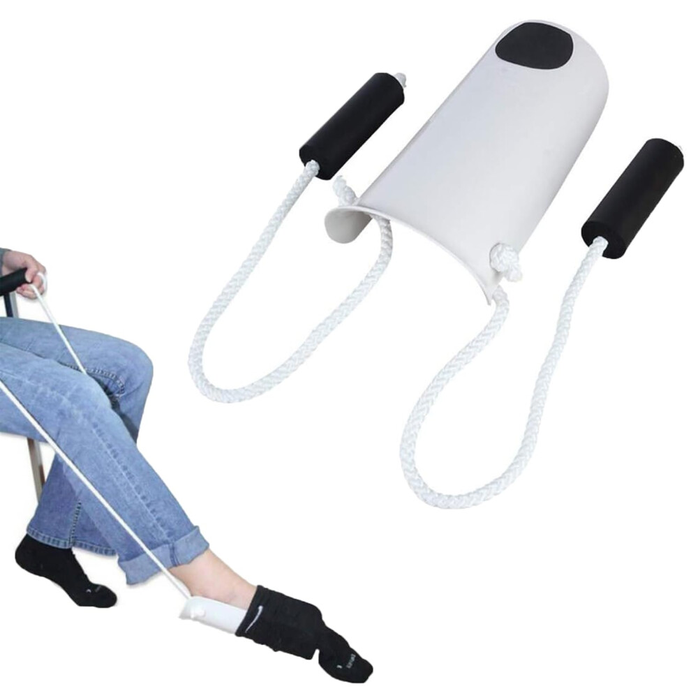 Sock Aid Sock Helper Tool for Seniors - Long Handle Dressing Aid for Easy Sock Application and Removal for Elderly and Disabled