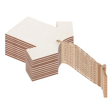20 Pcs Wooden Short-Sleeved Label Child Clothing Labels Apparel Tags