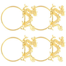 Napkin Buckle Elegant Style Table Decoration 4pcs