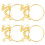 Napkin Buckle Elegant Style Table Decoration 4pcs 6