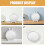 2pcs Freestanding Makeup Mirror for Desk Vanity Table 8