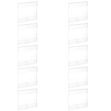 Price Tag Holders Acrylic Assorted Color 10pcs 4.7x3.1x0.2in