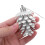 6pcs Frosted Pine Cones with String for Xmas Tree Decor 4