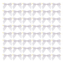 50pcs 4.13" Satin Bows with Twist Ties for Wrapping