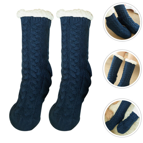 Moisture Indoor Floor Socks Non-Deforming Plush Man 1