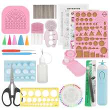 24Pcs DIY Quilling Paper Slotted Tools Sets Art