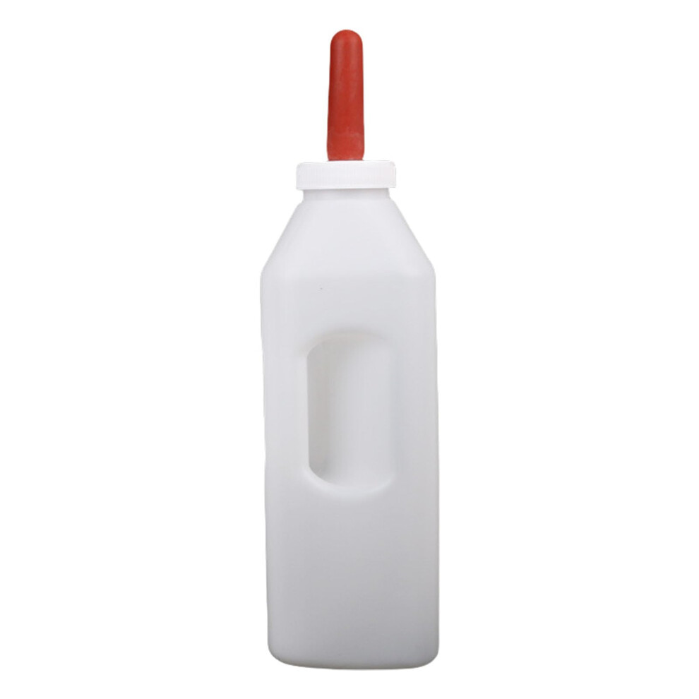 Calf Feeding Bottle 1-5L Capacity with Handle, Silicone Nipple, Durable Milk Feeder for Easy Nursing