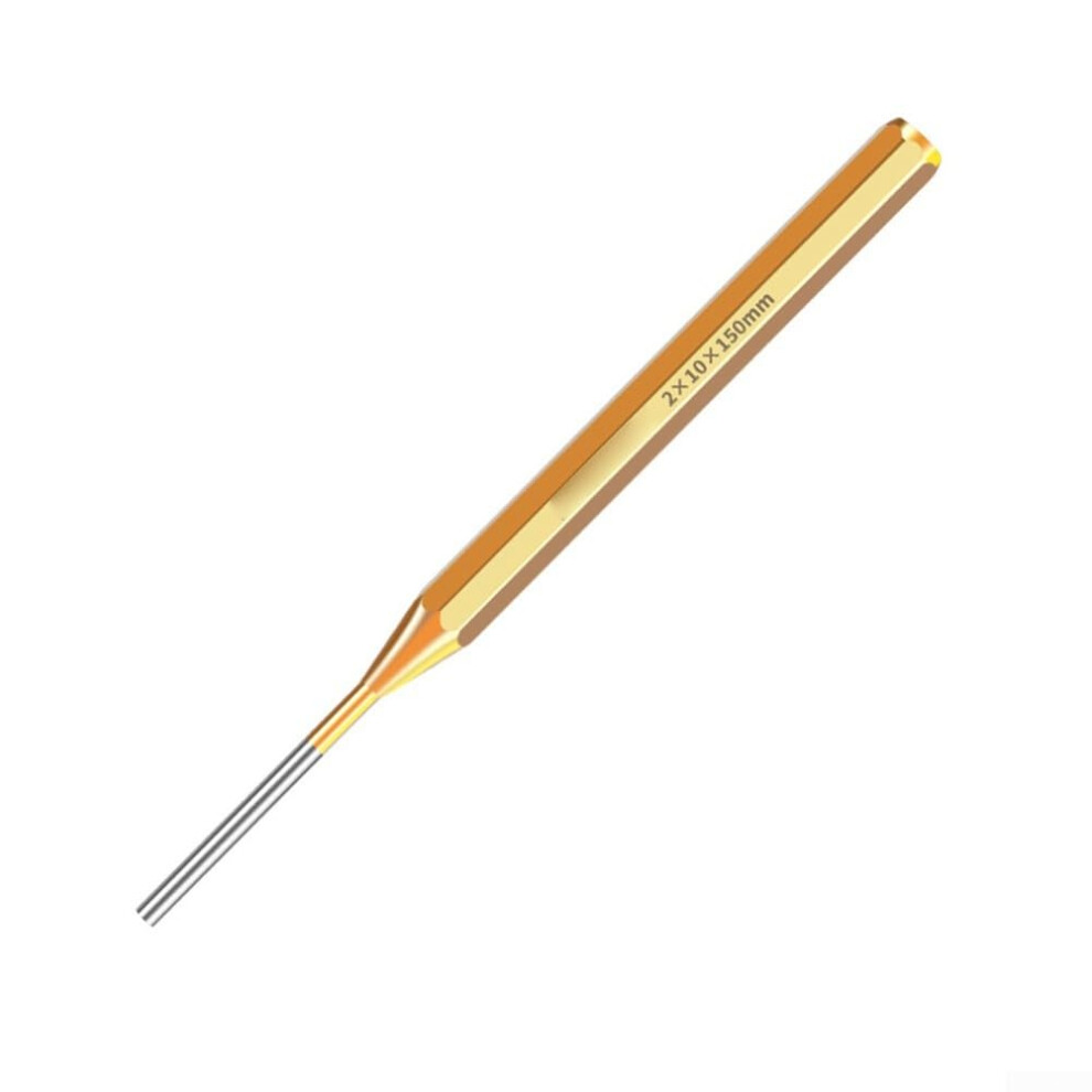 210Mm Brass Punch Tool For Marking And Drilling, 2Mm Size, Durable For Repair And Maintenance Projects 9084446827057