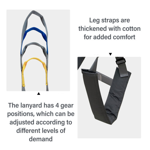 Adjustable Walking Support Belt Sling for Rehab Patient Aid Large 2
