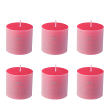 6pcs Smokeless Aromatherapy Candles for Birthday Wedding Rose