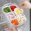 Fridge Transparent 6-Compartment Kitchen Onion Draining Food Container 10