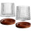 2 Sets Home Milk Cups Wine Whiskey Drink Cups with Coasters 1
