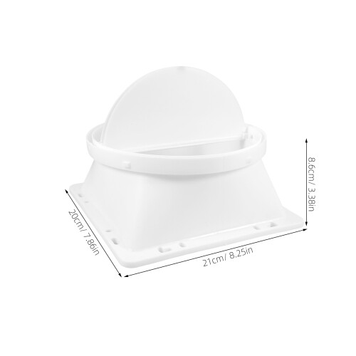 1 Set Range Hood Check Valve Anti-Reverse Smoke Backflow Prevention 1