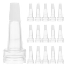 50pcs Plastic Screw Cap For Vial Bottles In Transparent