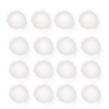 16pcs Simulation Plush Ball for DIY Hat Clothes with Elastic Ropes