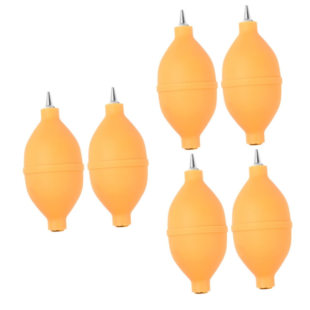 6Pcs Silicone Dust Blower Bulb Set For Computer Camera Lens Cleaning Air Duster For Quick Electronics Maintenance Yellow 6038364267733
