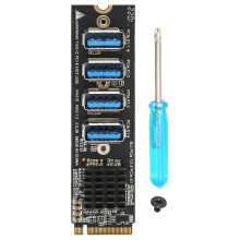 M.2 to PCIe Expansion Card PCIE 4 Ports Strong