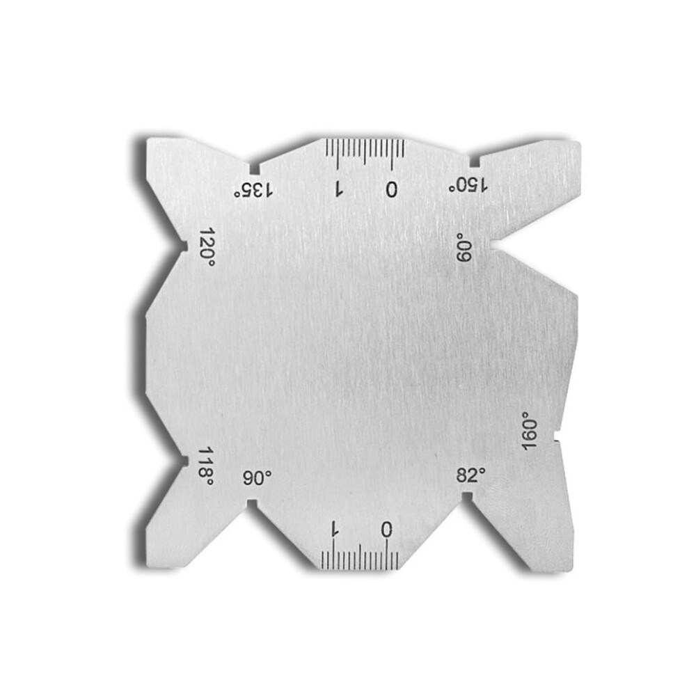 Angles Gauge Stainless Steel Measurement Tool 45/90 Degree Angle Finder Template for Metalworking and Thread Measuring-image-OPC-PKDSZFX-NEW