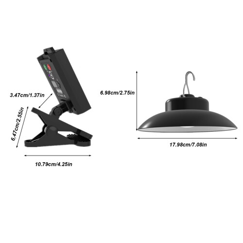 Outdoor Umbrella Light with Remote Solar Powered USB Charge Battery Display 1