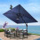 Outdoor Umbrella Light with Remote Solar Powered USB Charge Battery Display 6