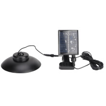 Outdoor Umbrella Light with Remote Solar Powered USB Charge Battery Display