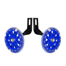 Castor Wheels Fixed Castors for Bicycles 12-20 Inch Adjustable Training Wheel Stabilizers Blue 16 Inch Size