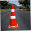 4pcs Warning Post Caps Covers for Outdoor Safety, Durable Plastic, Secure Connection, Compatible with Standard Posts 4
