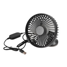 12 /24v Car Air Cooling Fan Strong Wind Cooler Usb For Dashboard