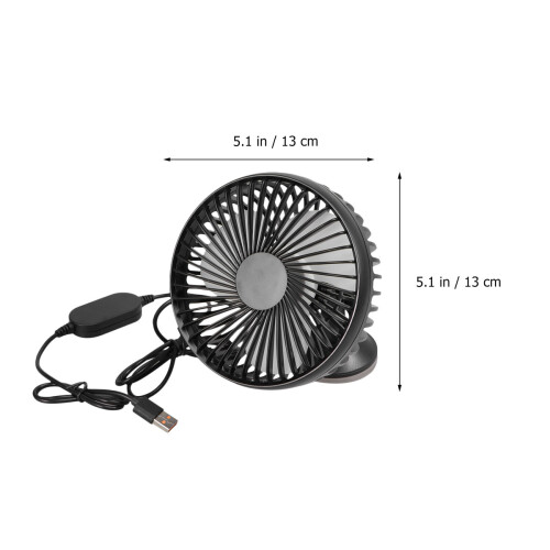 12 /24v Car Air Cooling Fan Strong Wind Cooler Usb For Dashboard 1