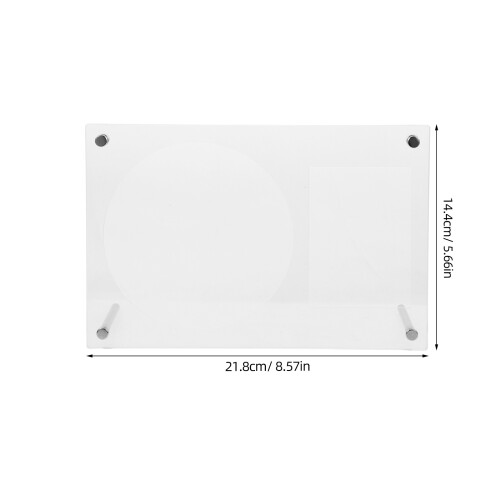 Clear Acrylic CD Case Photo Storage Holder with Stand 2