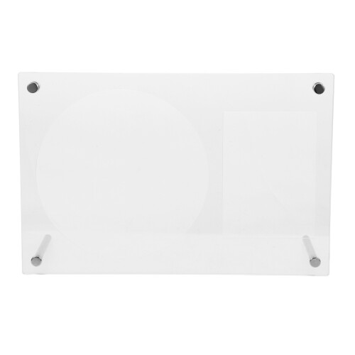 Clear Acrylic CD Case Photo Storage Holder with Stand