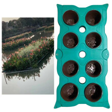 1m Long Floating Planter Basket for Pond - Reusable Plant Pot for Koi Pond, Water Garden, River - 6pcs Set