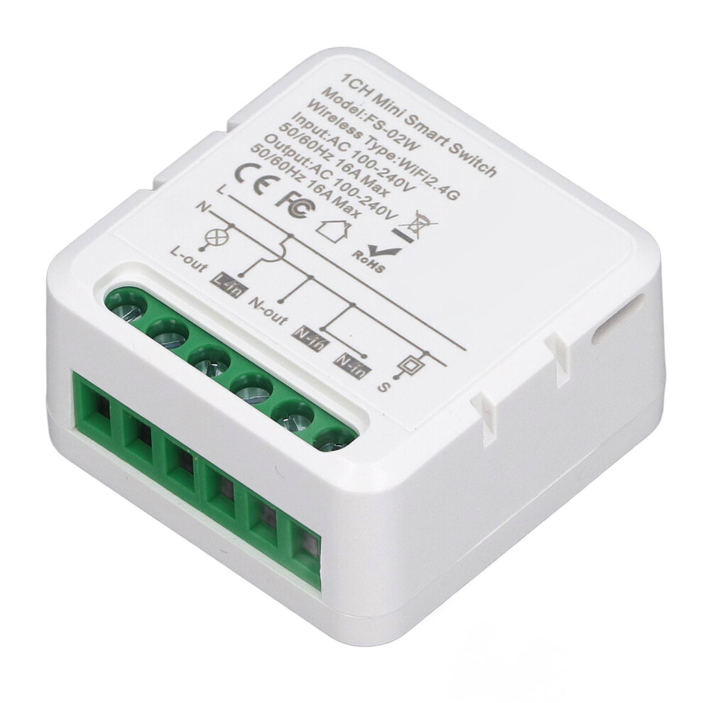 Wifi Smart Relay Switch Module, 16A, Timer, Voice Control 9341348543530