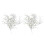 White Artificial Snow Pine Decor Durable Plastic Fake Plant 1